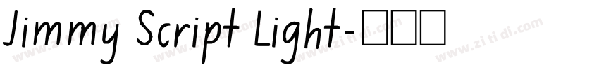 Jimmy Script Light字体转换